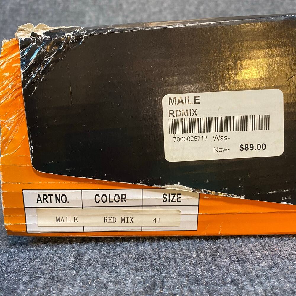 New Bernie Mev Womens 41 US 10.5 Multicolored Red Maile Wedge Comfort Ankle Boot - Picture 7 of 8